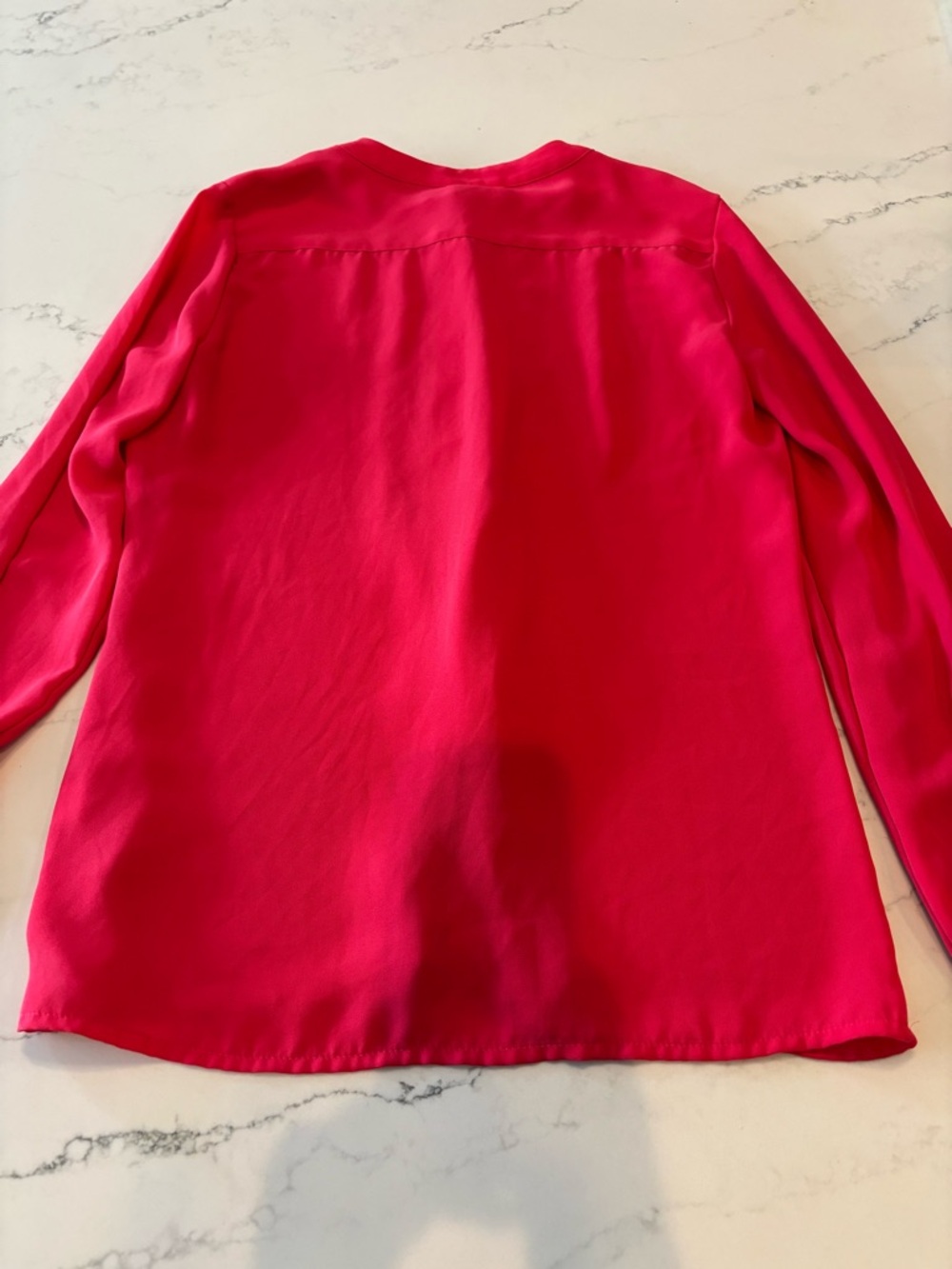 Banana Republic Red Pintuck Blouse - Picture 7 of 7